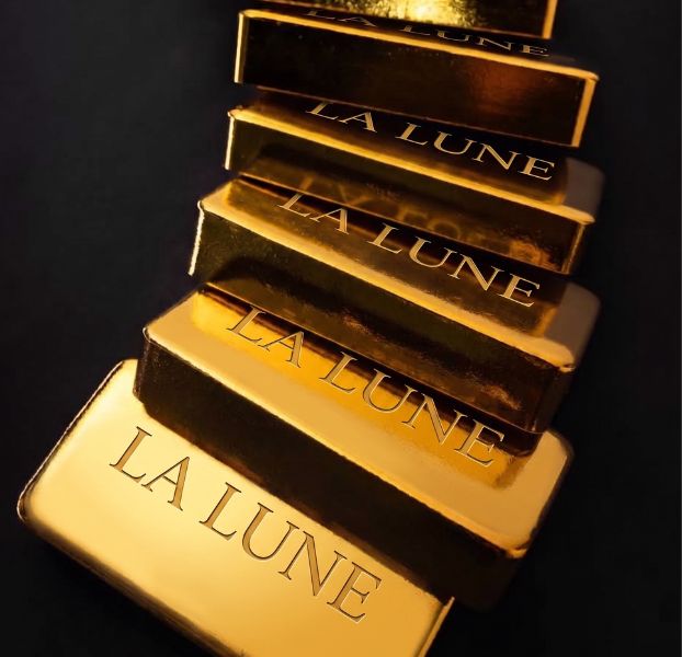 Stacked gold bars